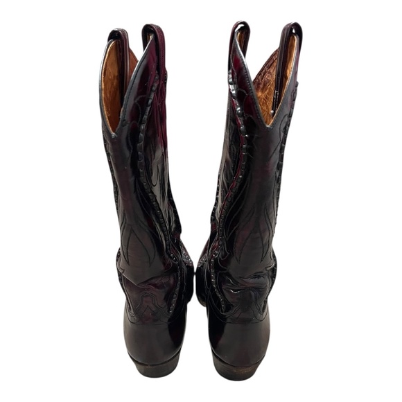 Dan Post Cherry Leather Western Cowboy Boots - Picture 4 of 8